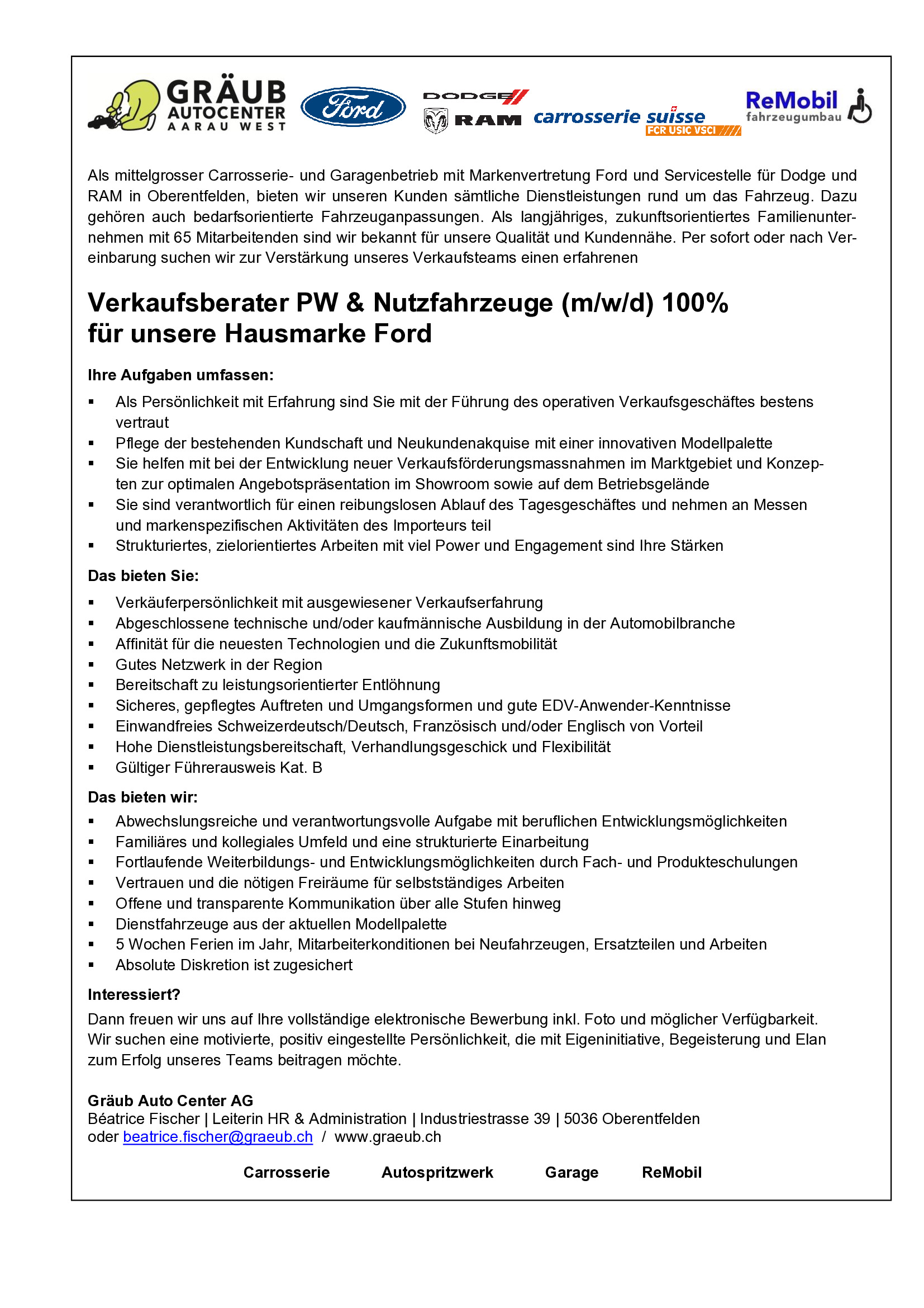 Stelleninserat